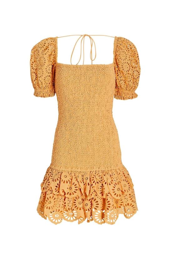  시그니피컨트 아더 숏 원피스 Significant Other Elsa 드레스 라이트 탠저린 - SIGNIFICANT OTHER