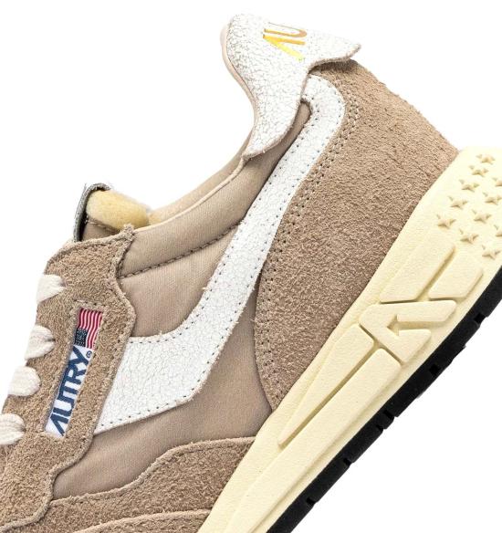  오트리 뮬/슬리퍼 릴윈드 로우  페퍼/화이트 - AUTRY