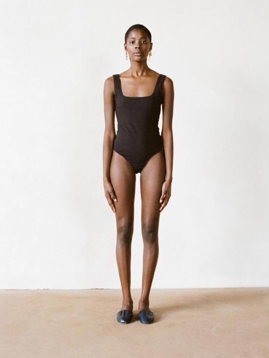  마리아 스탠리 바디수트 티셔츠 바디수트 2.0 누아르 - MARIA STANLEY