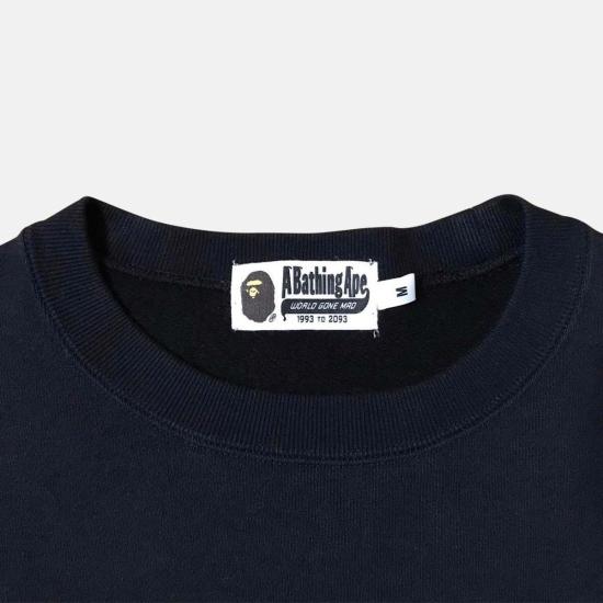  베이프 긴팔 티셔츠 10주년 뉴욕 크루넥 블랙 - BAPE