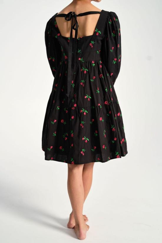  Rachel Antonoff 미디 원피스 레이첼 안토노프 크리스타 엠파이어 드레스 블랙 로즈 - RACHEL ANTONOFF