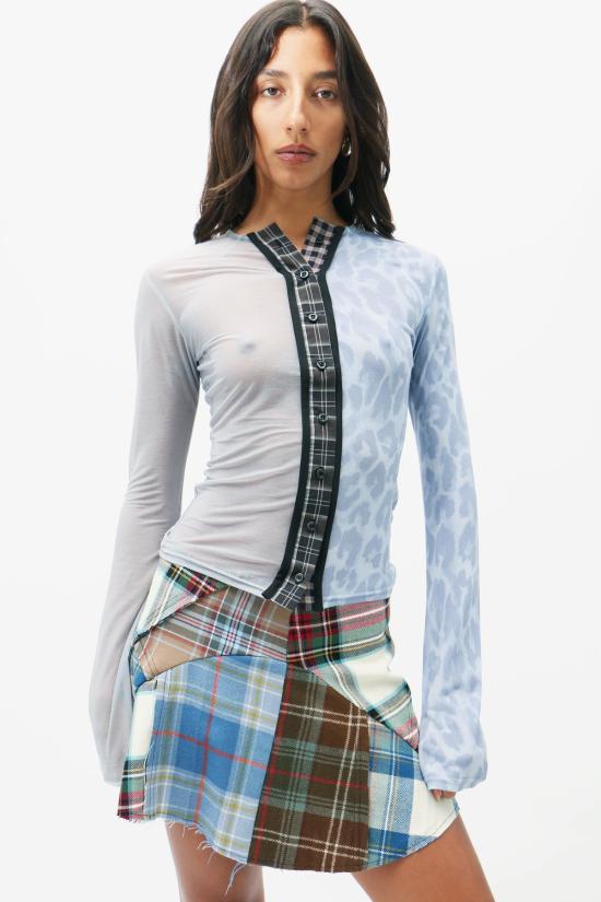  레이브 리뷰 숏 스커트 Rave Review Annabel Tartan 미니 스커트 - RAVE REVIEW