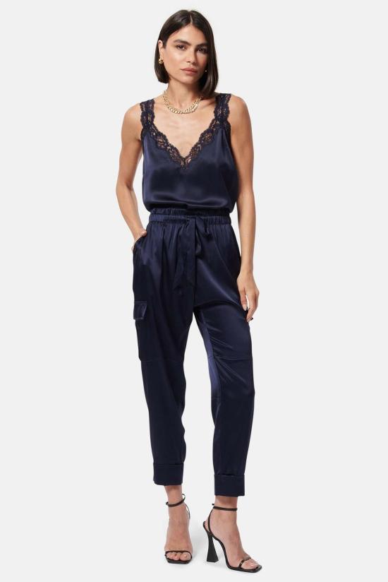  카미 뉴욕 스트레이트 팬츠 Cami Nyc 카르멘 카고 팬츠 네이비 - CAMI NYC
