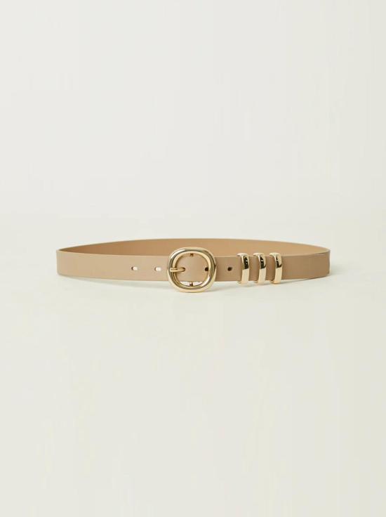  비로우더레귤러 벨트 레귤러 벨트 B Low The Belt 베넷 레더  베이지/골드