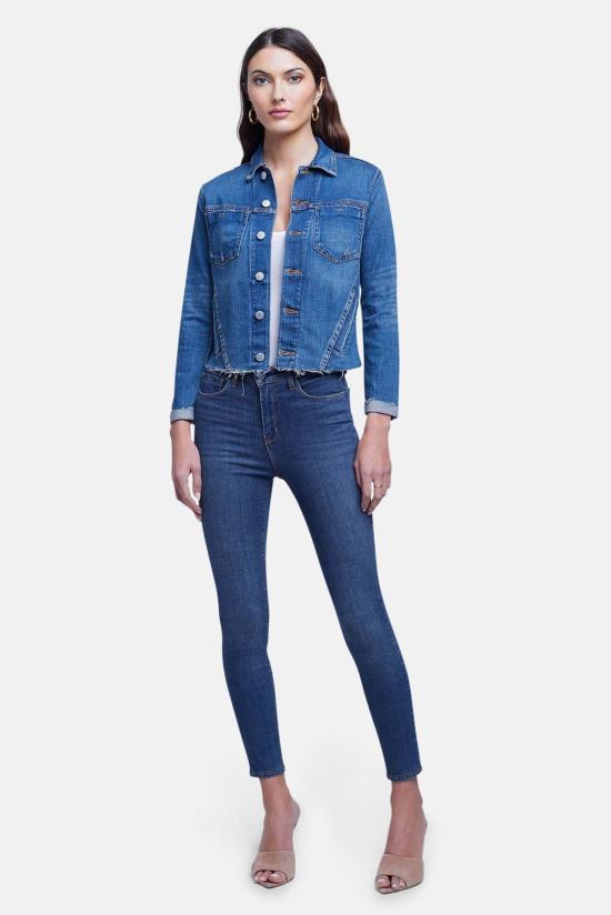  라장스 데님 자켓 Lagence Janelle 재킷 정품 - L'AGENCE