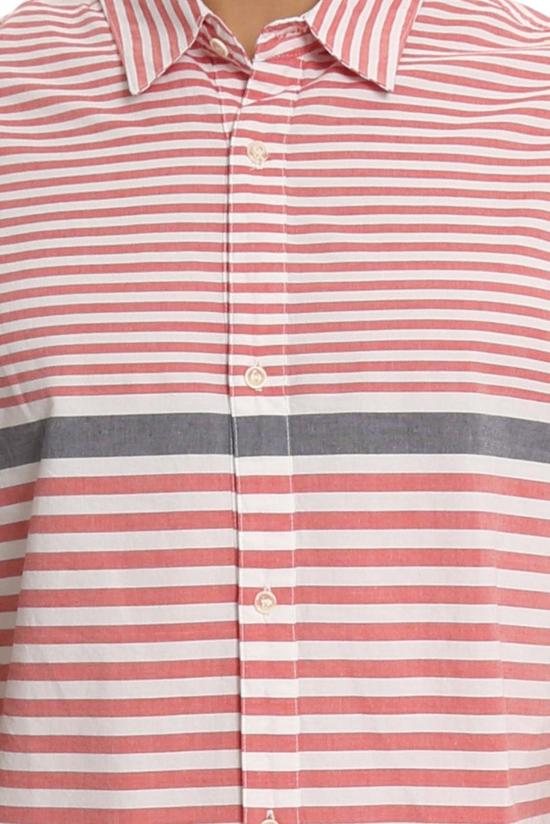  Riviera Club 반팔 셔츠 리비에라 클럽 무투  화이트/레드 스트라이프 - OTHER BRANDS