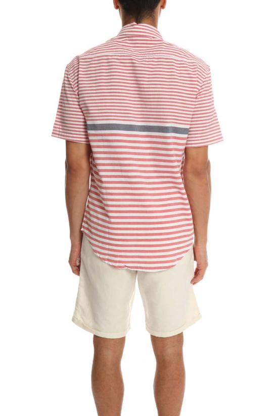  Riviera Club 반팔 셔츠 리비에라 클럽 무투  화이트/레드 스트라이프 - OTHER BRANDS