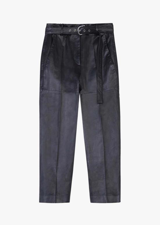  텔라 스트레이트 팬츠 라이더 팬츠 블랙