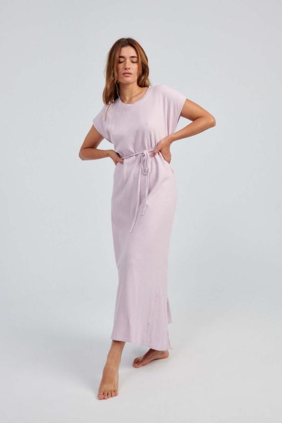  베이스레인지 롱 원피스 베이스렌지 쇼 슬리브리스 드레스