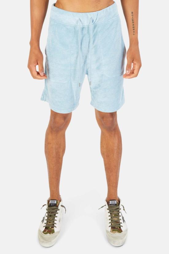  블루&크림 숏팬츠 풀 테리 숏 오션 블루