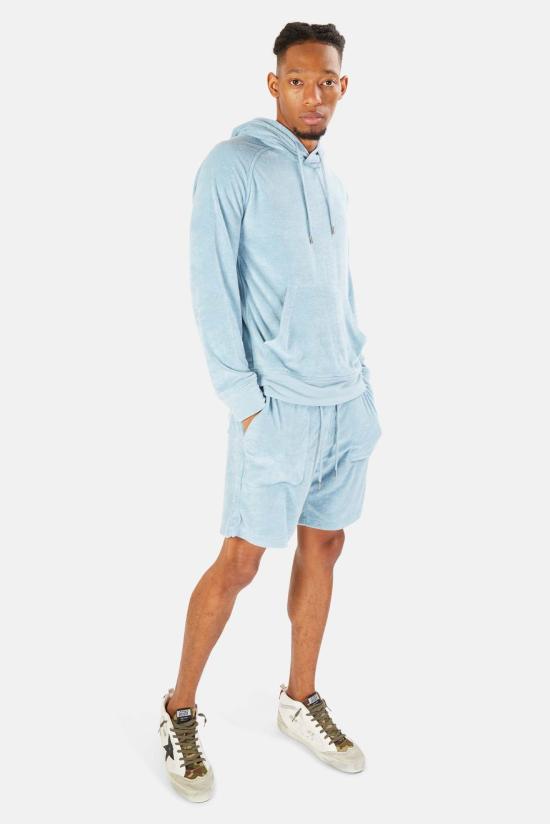  블루&크림 숏팬츠 풀 테리 숏 오션 블루 - BLUE&CREAM