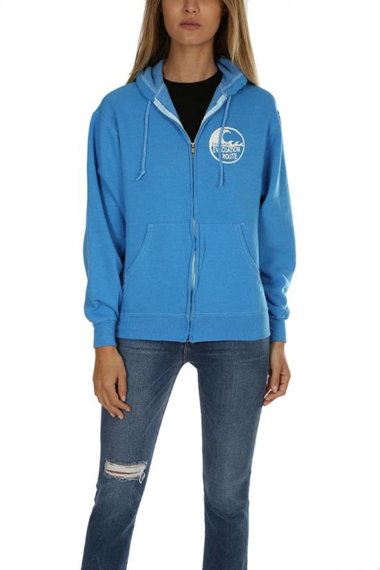  Blue&Cream 후드 티셔츠 블루&크림 쓰나미 후드  스카이 블루