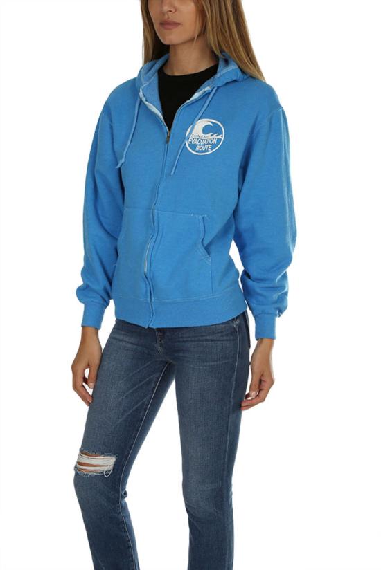  Blue&Cream 후드 티셔츠 블루&크림 쓰나미 후드  스카이 블루 - BLUE&CREAM