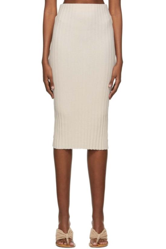  코튼 시티즌 미디 스커트 카프리  오트밀