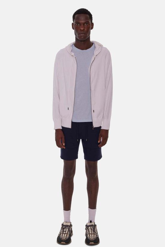  Blue&Cream 자켓 블루&크림 루크 지퍼 후드티 레이저 화이트 - BLUE&CREAM