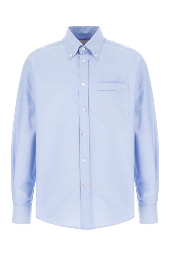 25SS 발렌티노 가라바니 긴팔 셔츠 6V3ABQ35AL2 C43 Azzurro