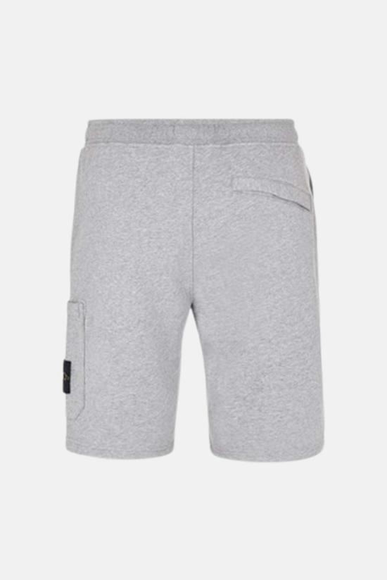  스톤 아일랜드 / 남성 브러시드 플리스 버뮤다 팬츠 멜란지 그레이 771564620 V0M64 BPG - STONE ISLAND