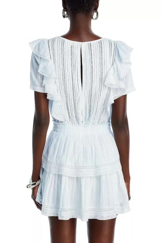  러브쉐이크팬시 숏 원피스 러브 쉑 팬시 나타샤 드레스 호라이즌 블루 핸드 다이 - LOVESHACKFANCY