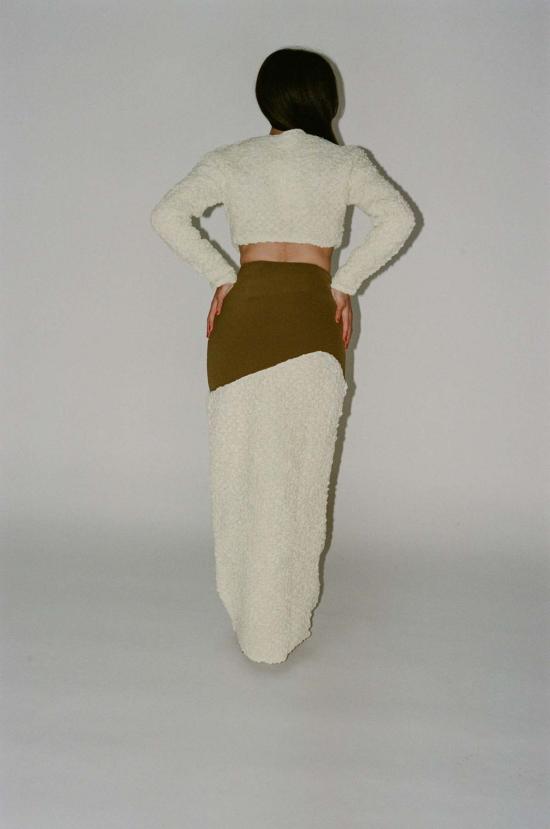  패리스 조지아 미디 스커트 파리 조지아 팝콘 스커트 버터/카라멜 - PARIS GEORGIA