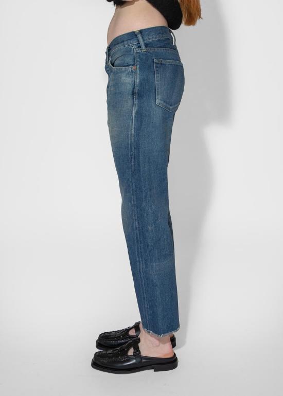  Chimala 데님 원피스 치말라 셀비지 데님 중고 앵클 컷 진 다크 빈티지 - CHIMALA