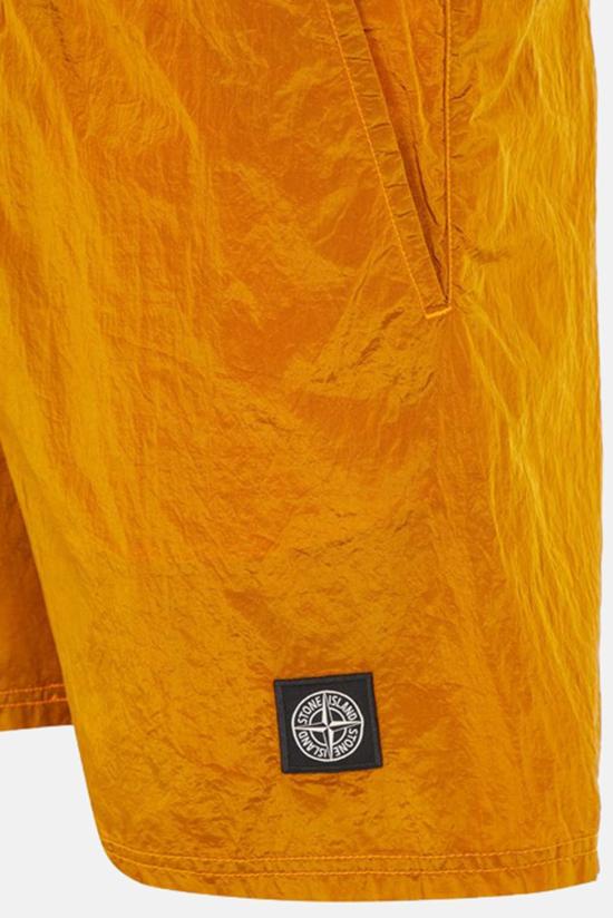  스톤 아일랜드 스윔팬츠 에코닐 나일론 메탈 수영복 오렌지 - STONE ISLAND
