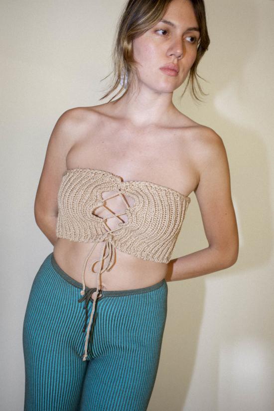  팔로마울 민소매 티셔츠 팔로마 울 레베테 /벨트 샌드 - PALOMA WOOL