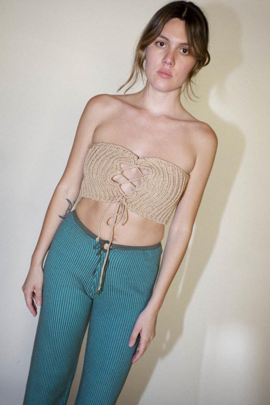  팔로마울 민소매 티셔츠 팔로마 울 레베테 /벨트 샌드 - PALOMA WOOL