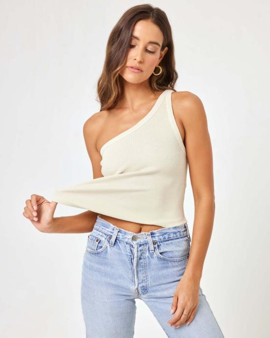  엘스페이스 민소매 티셔츠 L스페이스 카일리 탱크 본 - L SPACE