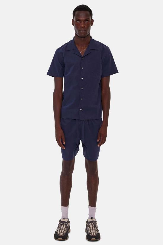  Blue&Cream 반팔 셔츠 블루&크림 팝린 캠프  네이비 - BLUE&CREAM