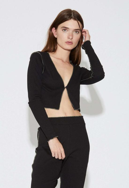  Aniela Parys 가디건 아니엘라 파리스 엘레아 카디건 블랙
