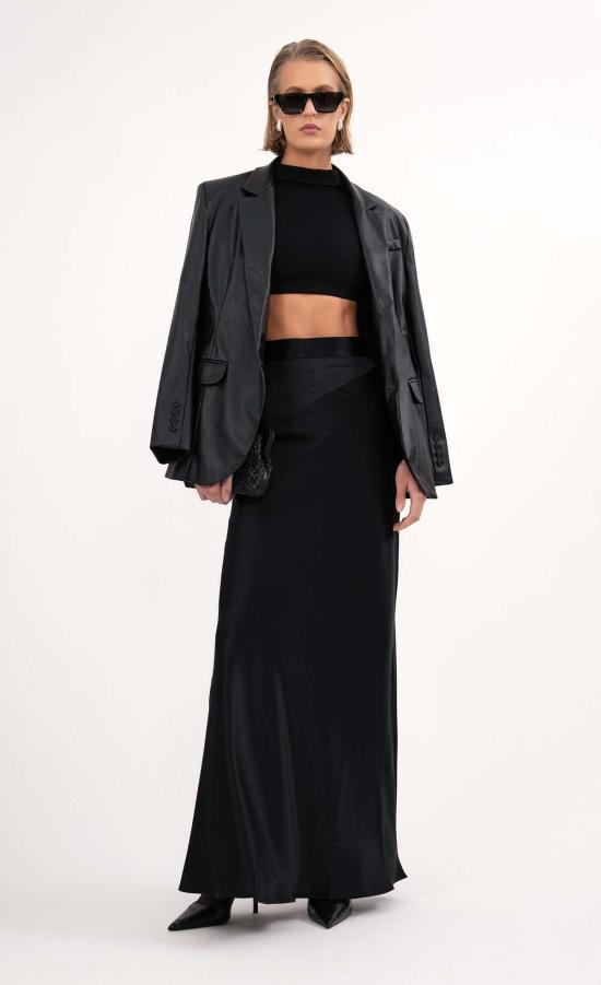  논살란트 레이블 수트 세트 논샬런트 라벨 패럴 레더 블레이저 블랙 - NONCHALANT LABEL