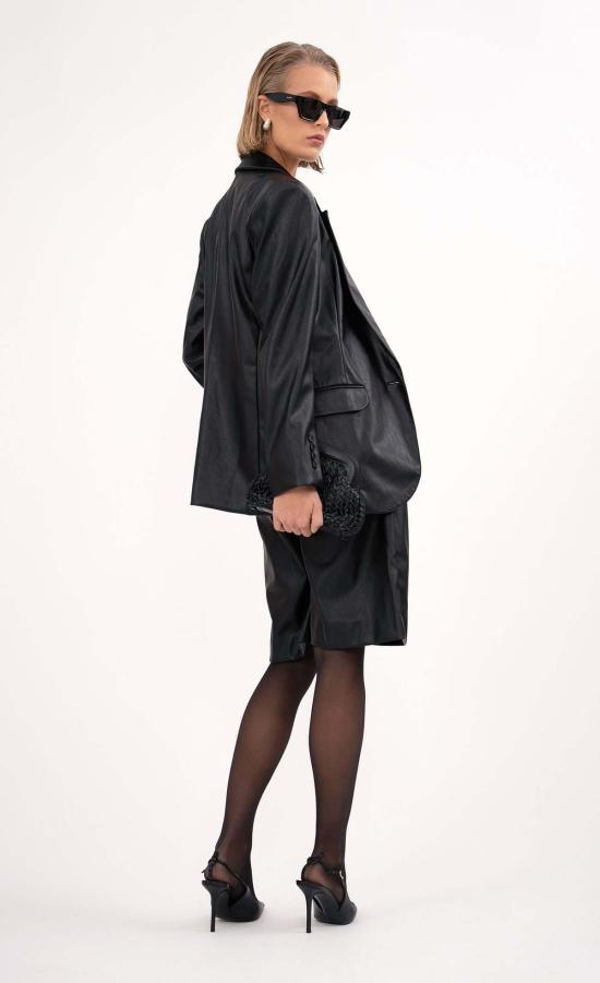  논살란트 레이블 수트 세트 논샬런트 라벨 패럴 레더 블레이저 블랙 - NONCHALANT LABEL