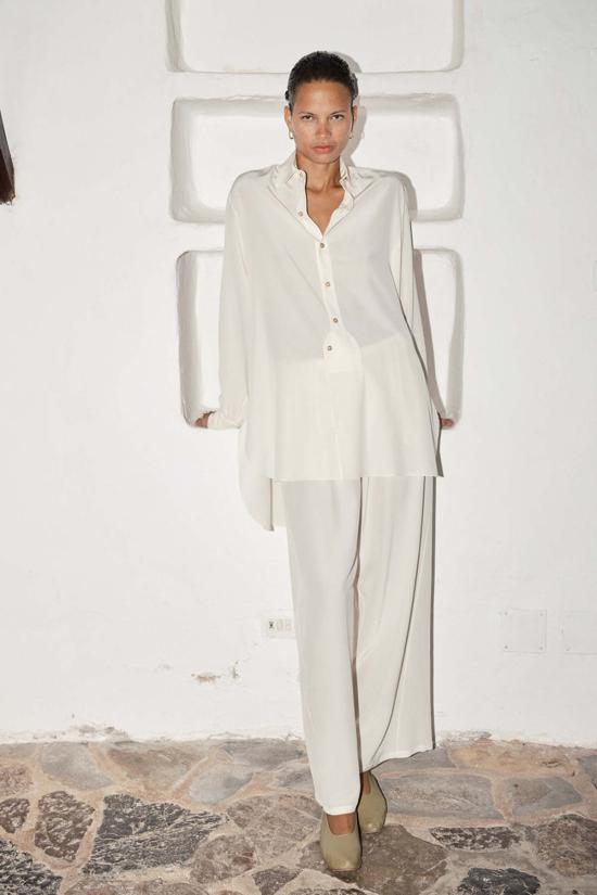  다두라 블라우스 다투라 실크 폴  나타 - DATURA