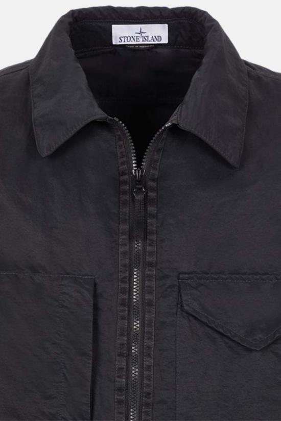  스톤 아일랜드 자켓 프리말로프트 Tc 지퍼 재킷 블랙 - STONE ISLAND