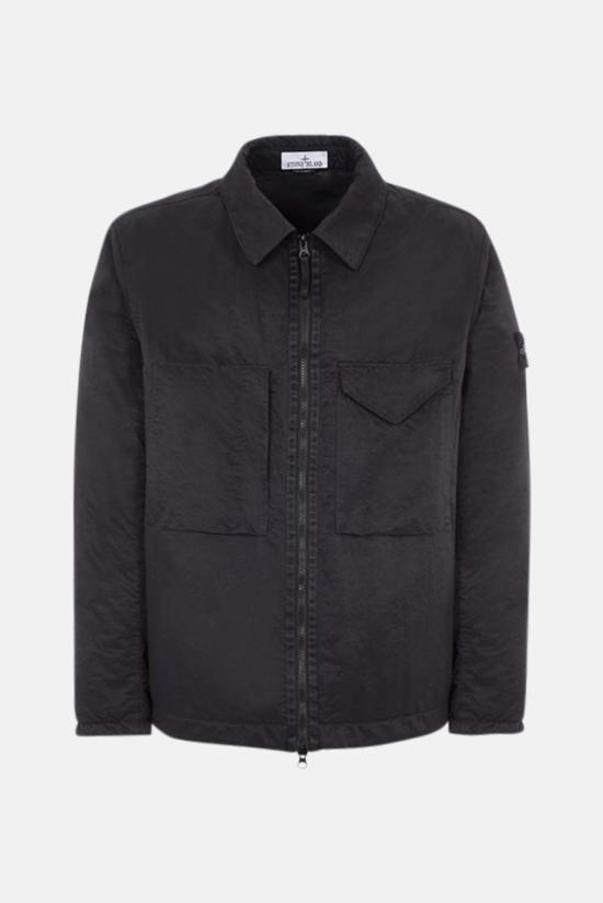  스톤 아일랜드 자켓 프리말로프트 Tc 지퍼 재킷 블랙
