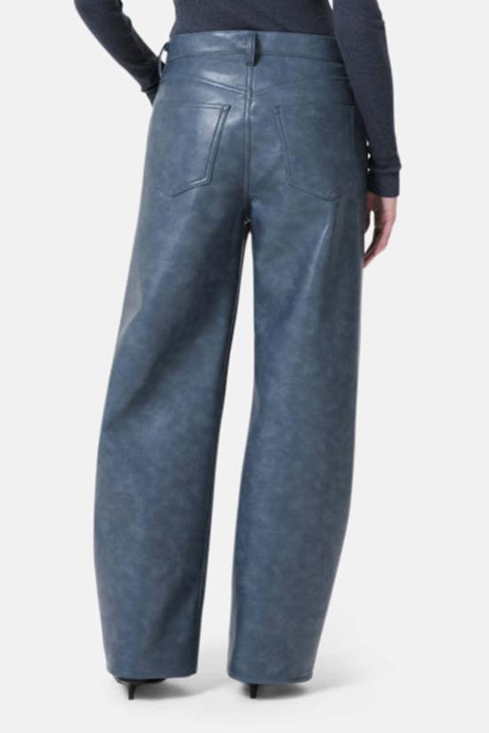  에이골디 데님 팬츠 아골드 리사이클 가죽 로우 커브 진 블루 제이 - AGOLDE