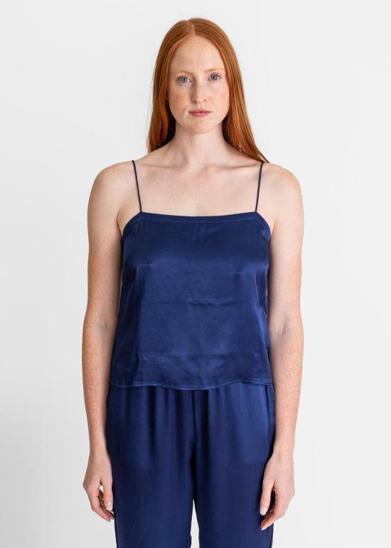  라쿠엘 알레그라 민소매 티셔츠 라켈 알레그라 크레센트 캐미 네이비