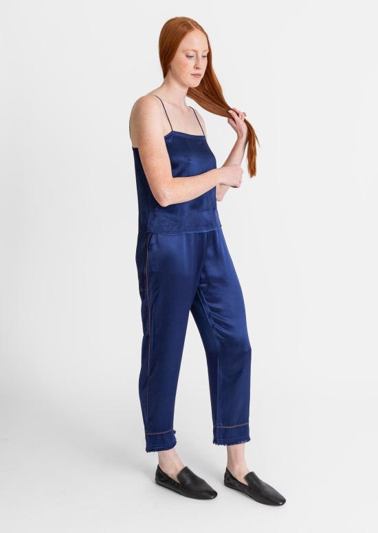  라쿠엘 알레그라 민소매 티셔츠 라켈 알레그라 크레센트 캐미 네이비 - RAQUEL ALLEGRA