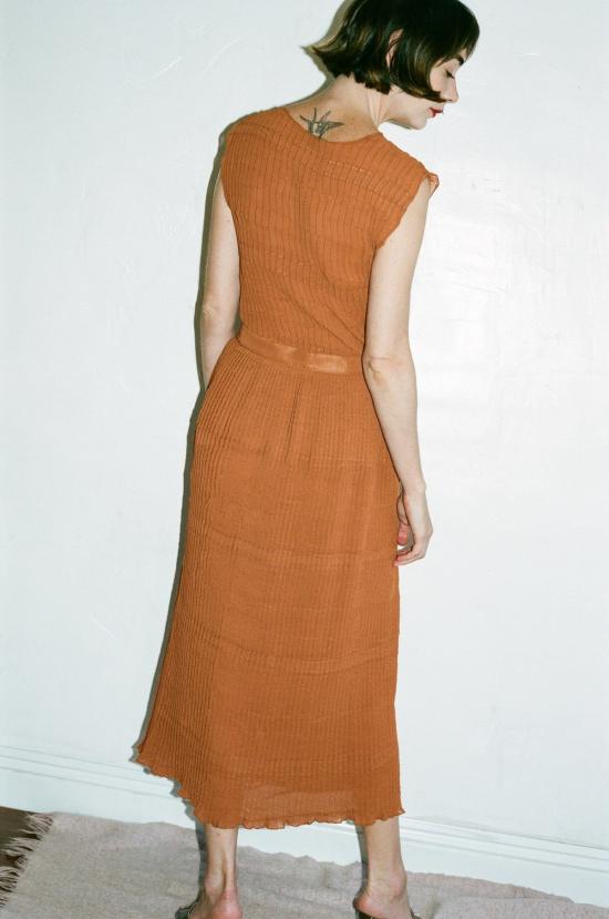  Renaissance 블라우스 르네상스 센서 상단 번트 오렌지 - OTHER BRANDS