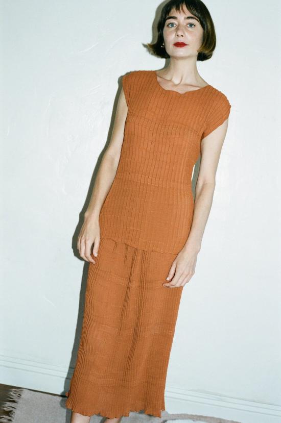  Renaissance 블라우스 르네상스 센서 상단 번트 오렌지