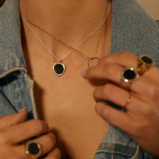  타린 토마스 목걸이/팬던트 큐피드 네크리스 옐로우 골드/스털링 실버 - TARIN THOMAS