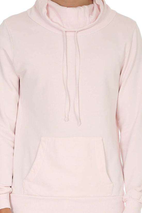  크로슬리 후드 티셔츠 포사리드 플리스 모크넥 핑크 - CROSSLEY