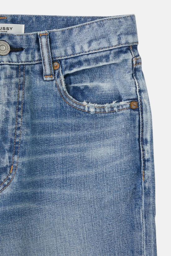  마우지 데님 팬츠 무시 해먼드 스키니 하이 데님 라이트 블루 - MOUSSY