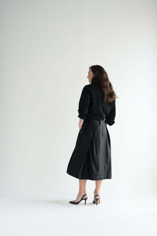  케이시 케이시 미디 스커트 아나키치 스커트 블랙 - CASEY CASEY