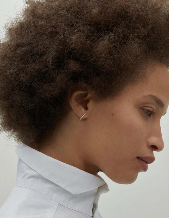  캐슬린 휘태커 이어링 롱 스테이플 스터드 14k 옐로우 골드