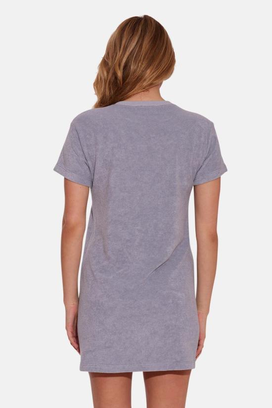  더 타일 클럽 숏 원피스 타일 클럽 테리 티 드레스 그레이 - THE TILE CLUB