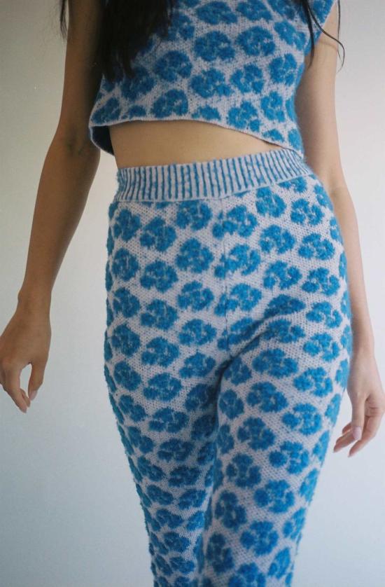  Mozh Mozh 크롭 팬츠 Mozh 모즈 골골리 팬츠 더스티 핑크 블루 - OTHER BRANDS