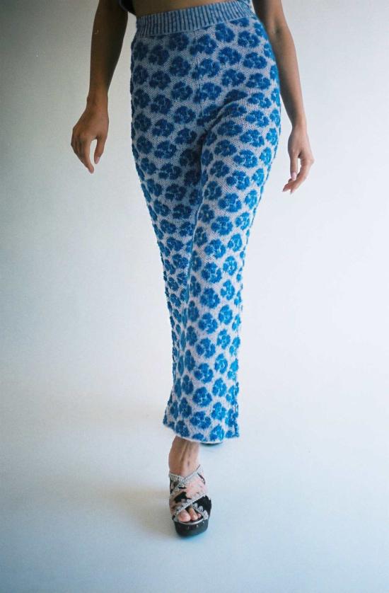  Mozh Mozh 크롭 팬츠 Mozh 모즈 골골리 팬츠 더스티 핑크 블루 - OTHER BRANDS