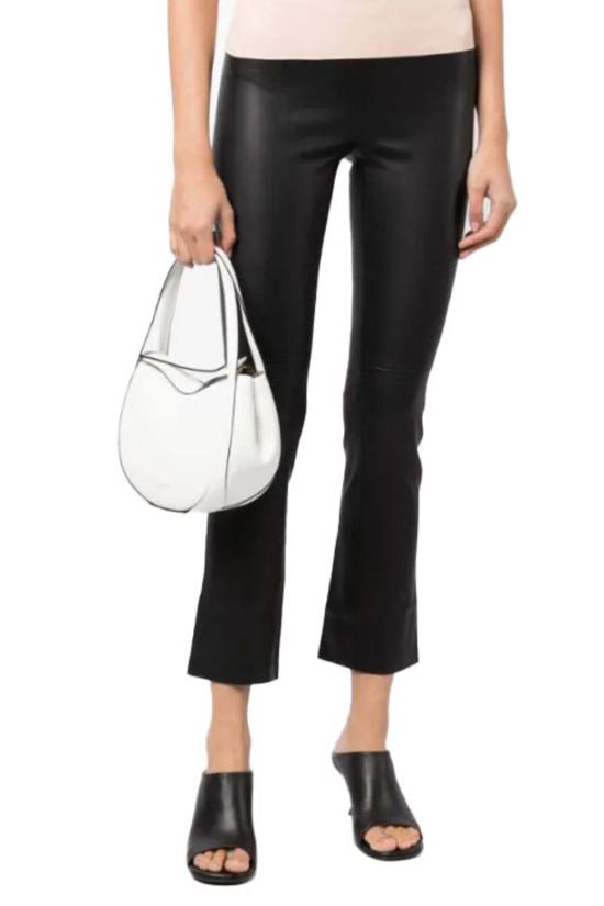  STOULS 스트레이트 팬츠 스툴스 Jp 트웬티 레더 팬츠 누아르 - OTHER BRANDS