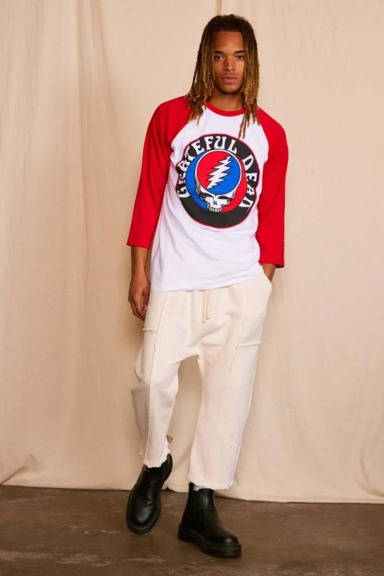  피플 오브 레이저 후드 티셔츠 People Of Leisure Grateful Dead Stealie 야구 티셔츠